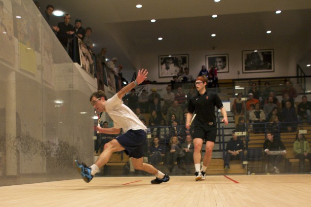 The men’s squash team hopes to defend its Ivy League title with a win over Harvard next Sat.