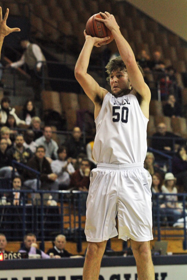 Jeremiah Kreisberg ’14 had the first double-double of his career in the Elis’ game against Harvard.