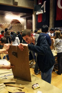 “Junk Wars” united prospective Yale science students with current Yale science students in order to create “Rube Goldberg Machines” out of assorted multipurpose items.