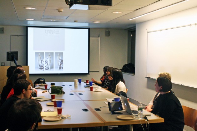 Architecture-trained fashion curator Judith Clark spoke at Yale on Thursday.