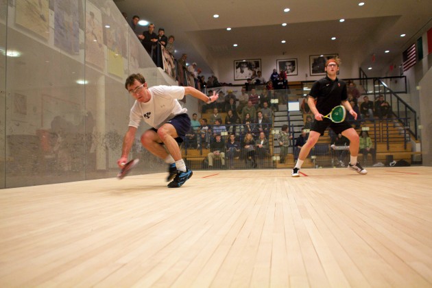 The men’s squash team could potentially face No. 1 Trinity on Sunday in the national title match.