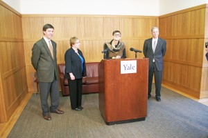 Yale currently receives $378,805,446 from the National Institute of Health; Congresswoman DeLauro is fighting against budget cuts that would decrease that sum.