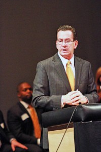 Gov. Dannel Malloy, who initially received support for his budget proposals, has come under fire for withdrawing state aid to municipalities.
