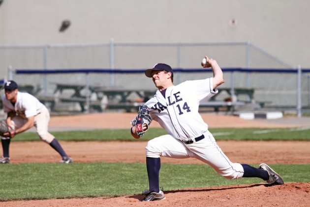 Pitcher Vinny Lally ’11 returns to the Yale pitching staff this season. He recorded a 4.37 ERA last year.