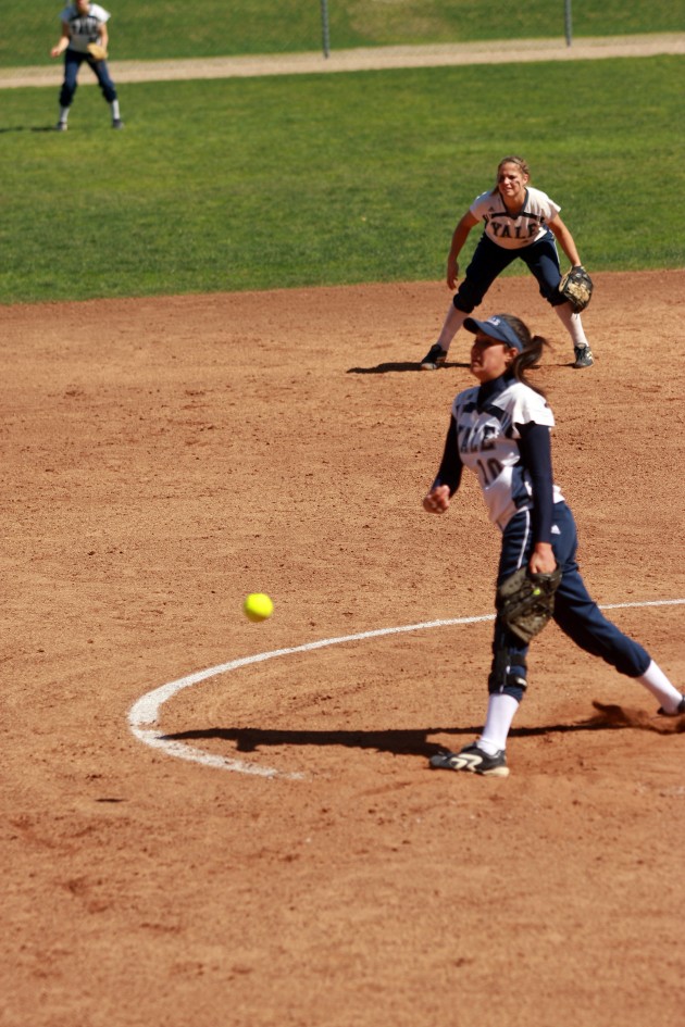 Jackie Manzer ’13 is the only non-freshman who has pitched for Yale this season.