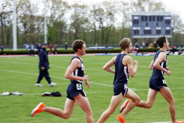 The men’s track and field team won four individual events and two relays.