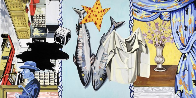 David Salle, an American post-modern artist, discussed the nexus between pictoral art and presentational art during his talk at the School of Art on Monday night.
