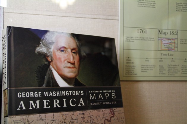 Some displayed maps were made by George Washington himself and chart significant events in his life.