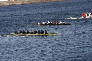 Heavyweight crew’s first varsity eight boat lost its race by 0.43 seconds on Saturday after a Brown counter in the last 200m.