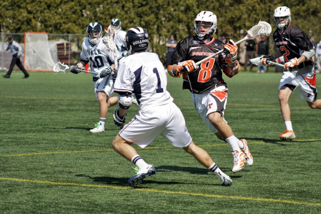 After being down 6–2, the men’s lacrosse team tied the game 7–7 to force overtime. Less than three minutes later, the Elis scored the game-winner.