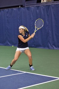 Lindsay Clark ’11 and Vicky Brook ’12 lost both of their doubles matches at the No. 1 spot in the teams Ivy openers.