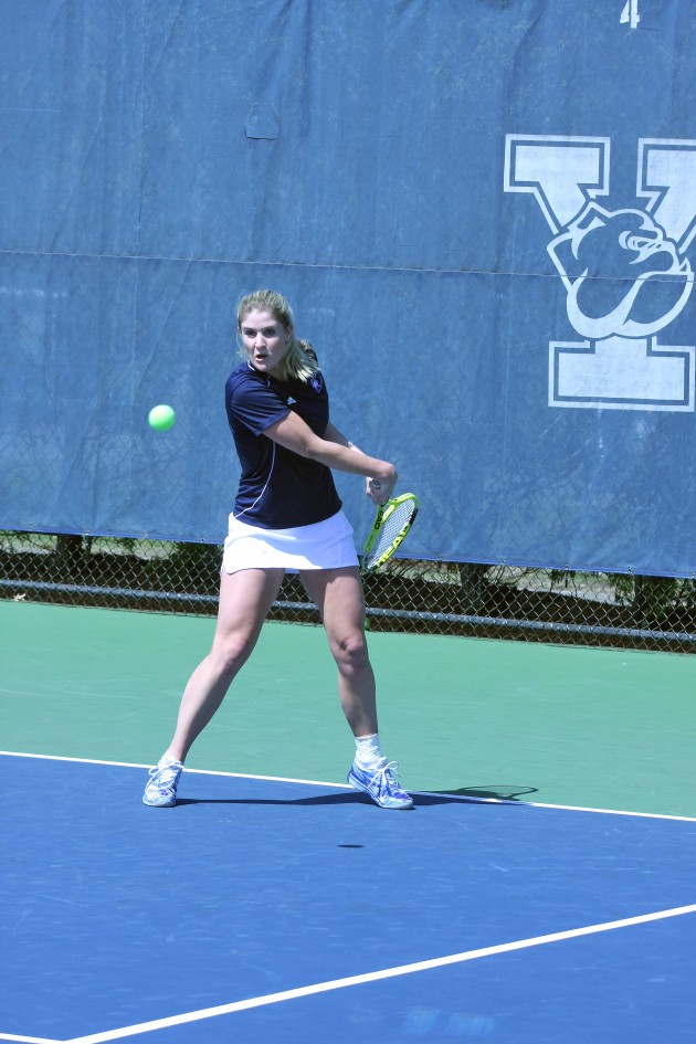 The women’s tennis team can capture the Ivy League title if it wins its next three Ivy League games.