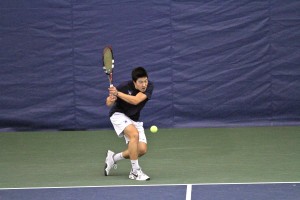 John Huang ’13 won both of his singles matches against Columbia and Cornell last Saturday and Sunday, respectively.