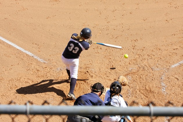 The softball team is second in the North Division, one game behind first-place Harvard.