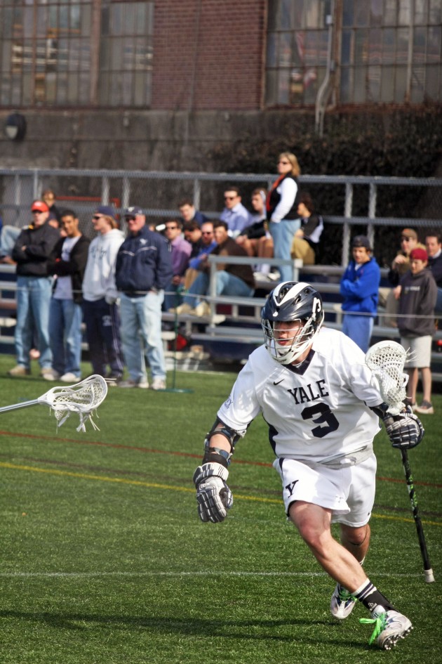 Attackman Brian Douglass ’11 led the No. 18 Bulldogs with three goals and one assist during Saturday’s 13–8 win at Georgetown.