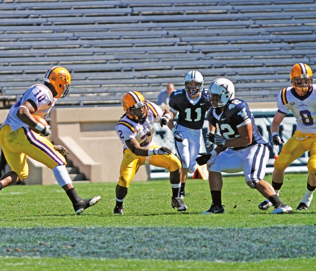 Free safety Geoff Dunham ’12 was tied for third on the team last year with 47 total tackles.