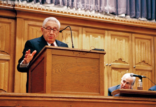 Former Secretary of State Henry Kissinger is donating his papers to Yale.