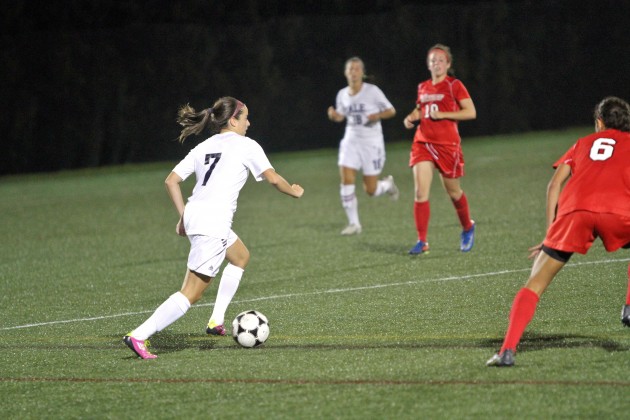 Forward Melissa Gavin ’15 scored her first career goal in the Elis’ game against St. John’s on Sunday.