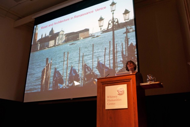 Professor Ellen Rosand introduces Deborah Howard, who kicks off the Franke Lecture Series on Thursday, discussing the link between Venetian Renaissance architecture and music.