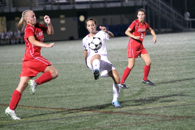 Midfielder Emma Mullo ’12 leads the team with six points and was named the Ivy League Player of the Week on Monday.