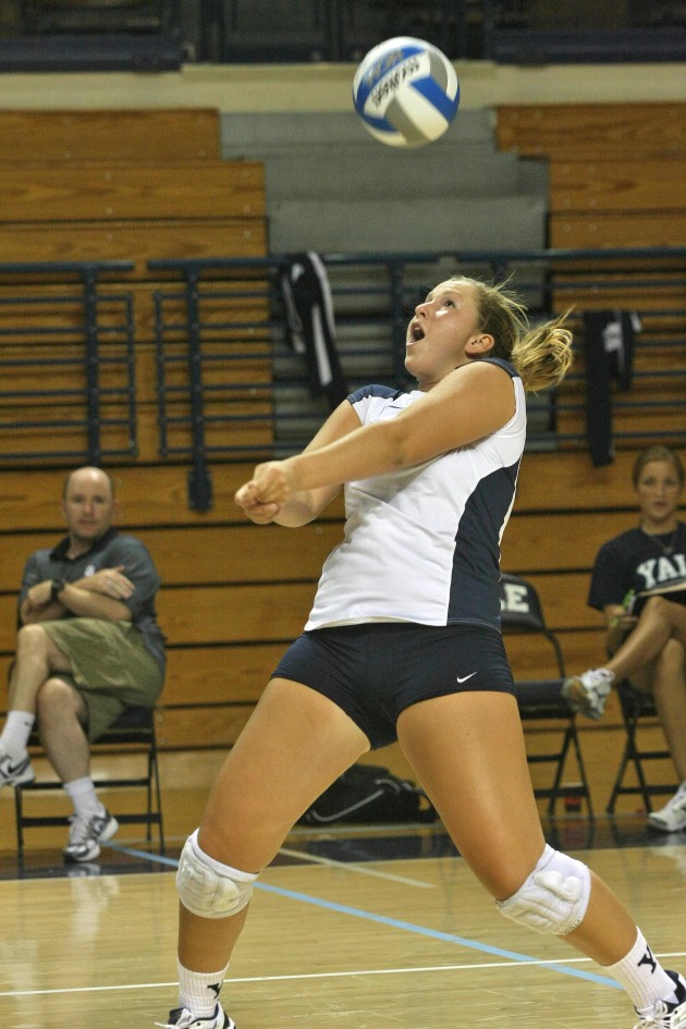 Kendall Polan ’14 led the volleyball team with 34 assists in the Bulldogs’ loss on Wednesday to Albany.