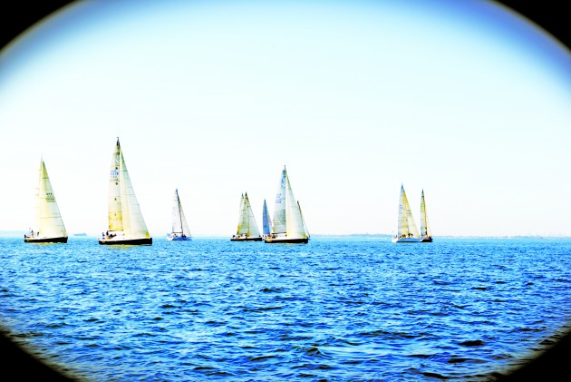 In the storm Trysail Big Boat regatta in Larchmont, N.Y., the coed sailing team placed third in a field of over 40 boats.