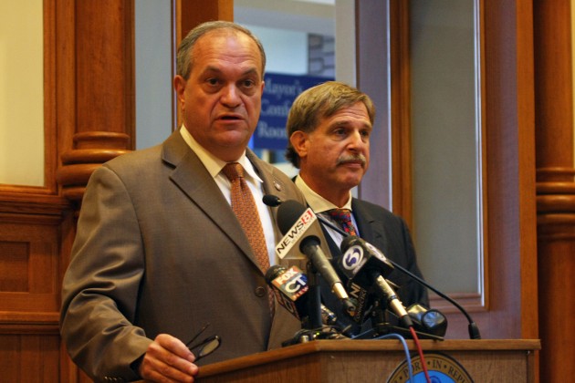 Mayor John DeStefano Jr. announced New Haven Police Department Chief Frank Limon's resignation at a press conference on Monday. Rumors abounded over the weekend about Limon's departure.