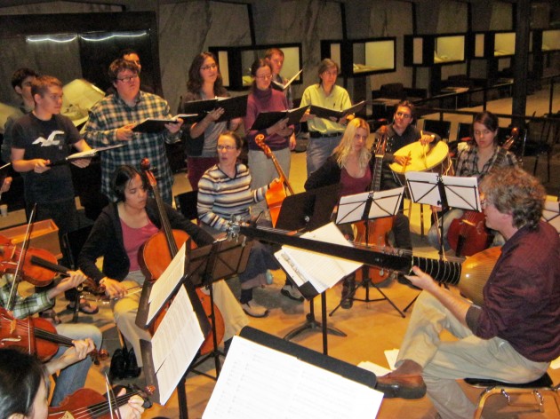Yale’s Collegium Musicum plays Venetian music in a concert at Beinecke Library.