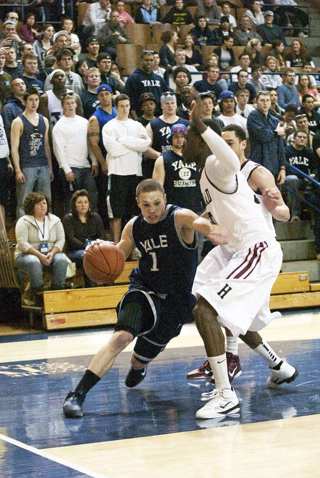 Austin Morgan ’13 scored seven points in Friday’s game against CCSU.