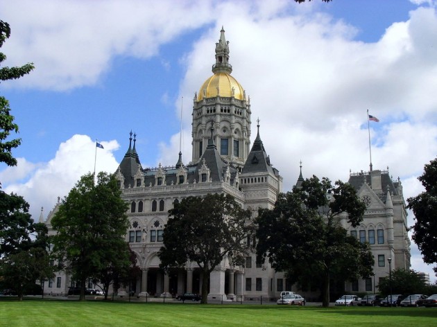 The Connecticut State Capitol building in Hartford.