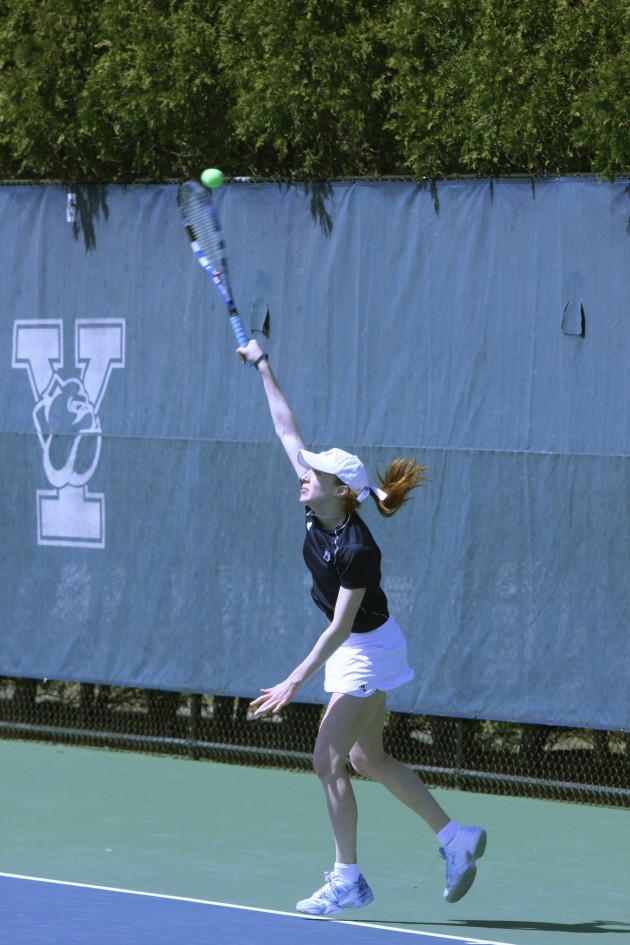 Blair Seideman ’14 won both of her matches this weekend with doubles partner and team captain Stephanie Kent ’12.