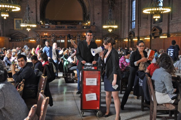 Students protest Arizona’s House Bill 2281 in Commons on Monday.
