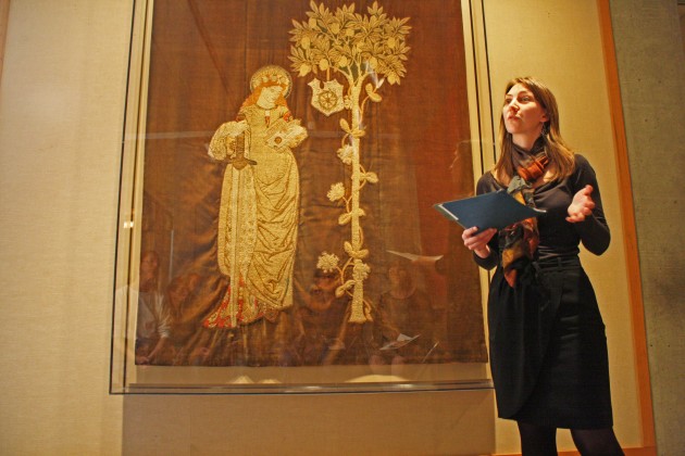 Imogen Hart, assistant curator in the department of Exhibitions and Publications at the Yale Center for British Art, presented a lecture on the work of William Morris.