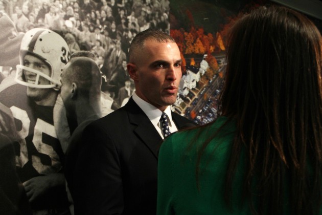 Tony Reno was announced as the head coach of Yale football in January. Reno, along with two members of his coaching staff, coached at Yale under Jack Siedlecki.