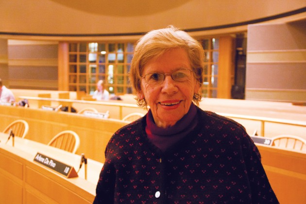 Frances “Bitsie” Clark retired from the Board of Aldermen this year.