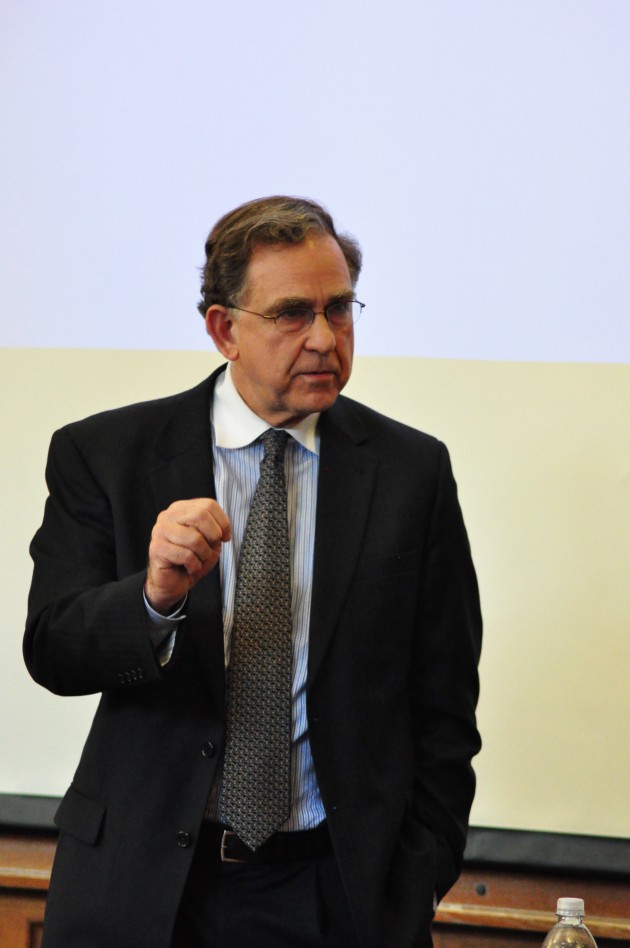 Princeton professor Paul Starr discussed issues before the Supreme Court as it considers the constitutionality of the health care overhaul.