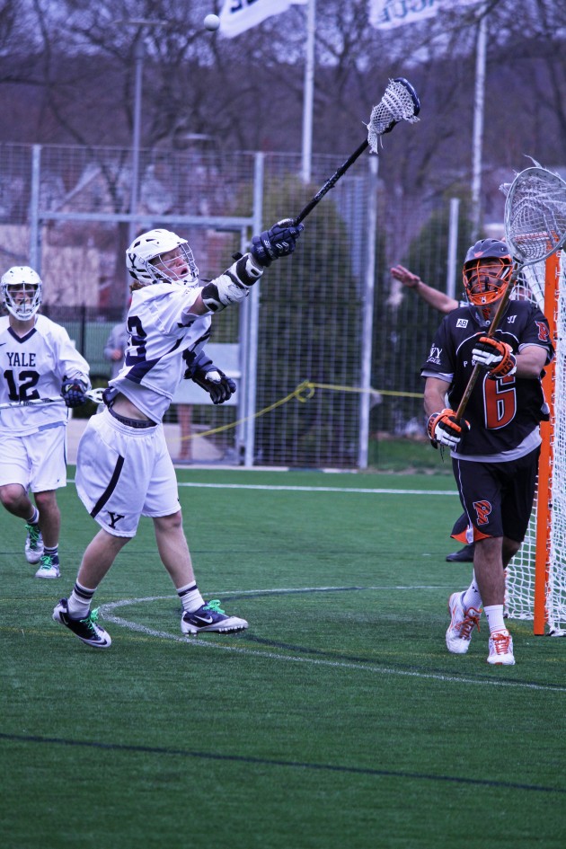 Midfielder Greg Mahony ’12 scored a goal and had three shots on goal in last saturday’s 10-9 5 OT loss to Princeton.