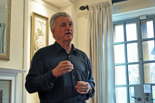 Novelist and screenwriter John Irving spoke about the story behind his latest novel, an adaptation of which was performed at the Yale Rep this weekend.