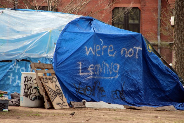 A federal judge has ruled that the city has the authority to require that Occupy New Haven leave the Green.