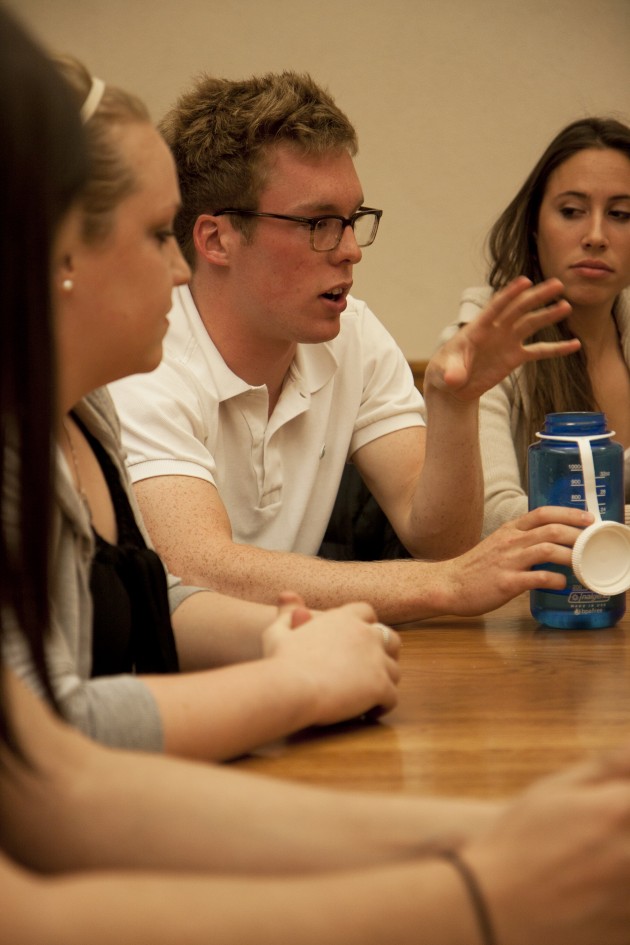 About twenty Yale students gathered on monday night to discuss how athletic teams, sororities and fraternities could be “unconventional allies” for students at Yale.