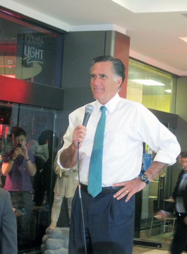 Republican presidential candidate Mitt Romney visited Hartford on Wednesday.