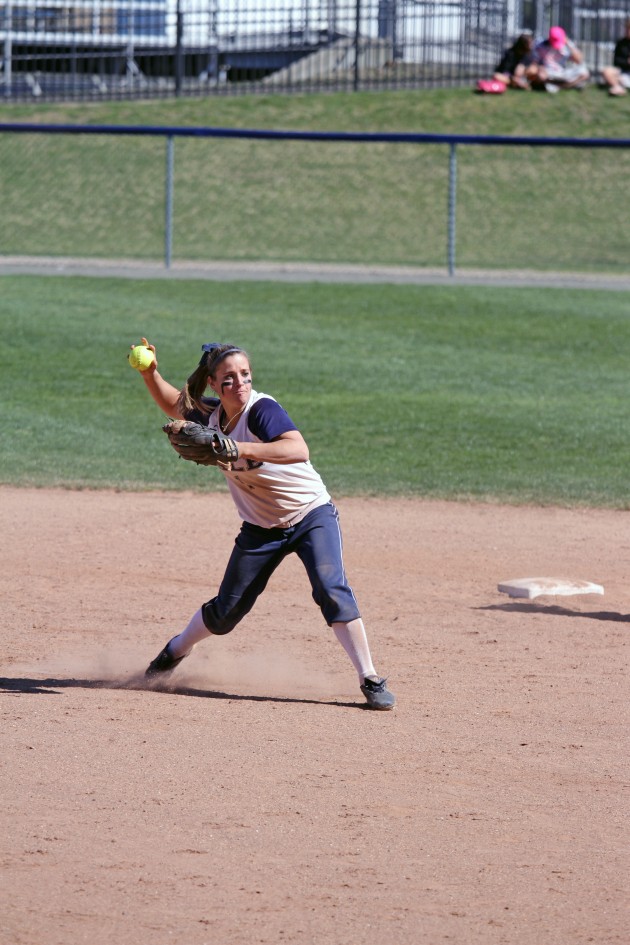 The softball team fell to first-place Harvard in all four games this weekend.