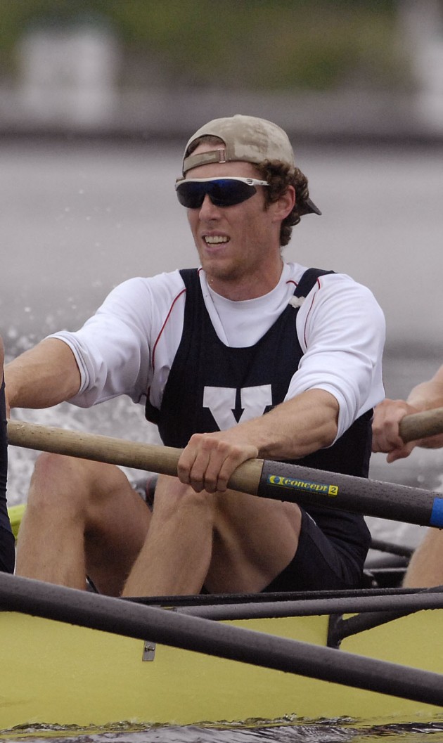 Charlie Cole '07, shown here competing for Yale, and the American men's coxless four crew won bronze at the Olympics on Saturday. The Americans, who had avoided international competition in the months before the Olympics to focus on training, finished behind Great Britain and Australia.