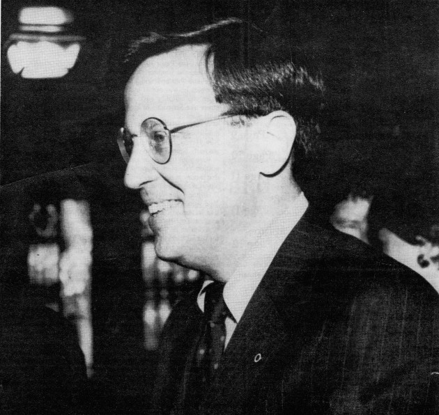 University President Richard Levin pictured after the announcement of his appointment.