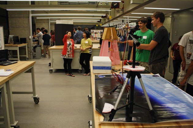 The Center for Engineering Innovation & Design, which opened Aug. 26 in the Becton Center, held a kickoff event last Monday.