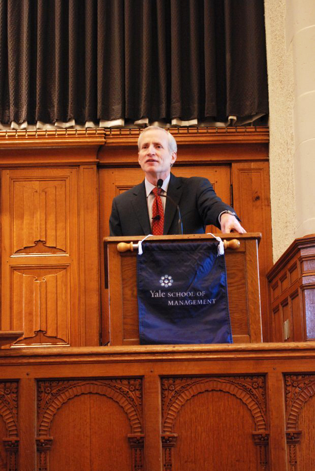 SOM Dean Edward Snyder’s tenure has coincided with a spike in media attention devoted to the school.