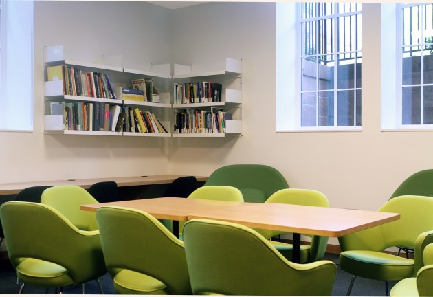 The library in the Yale University Art Gallery's new Nolen Center for Art and Education will be open in December.
