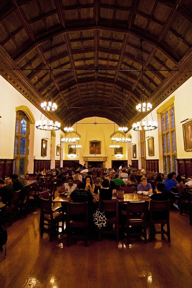 In addition to changes to Yale Dining’s menu, some college dining halls, including Branford’s, above, have made changes to the layouts of their serveries.