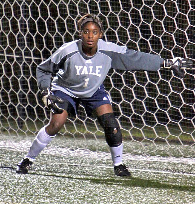Adele Jackson-Gibson ’13 has a career save percentage of .808.