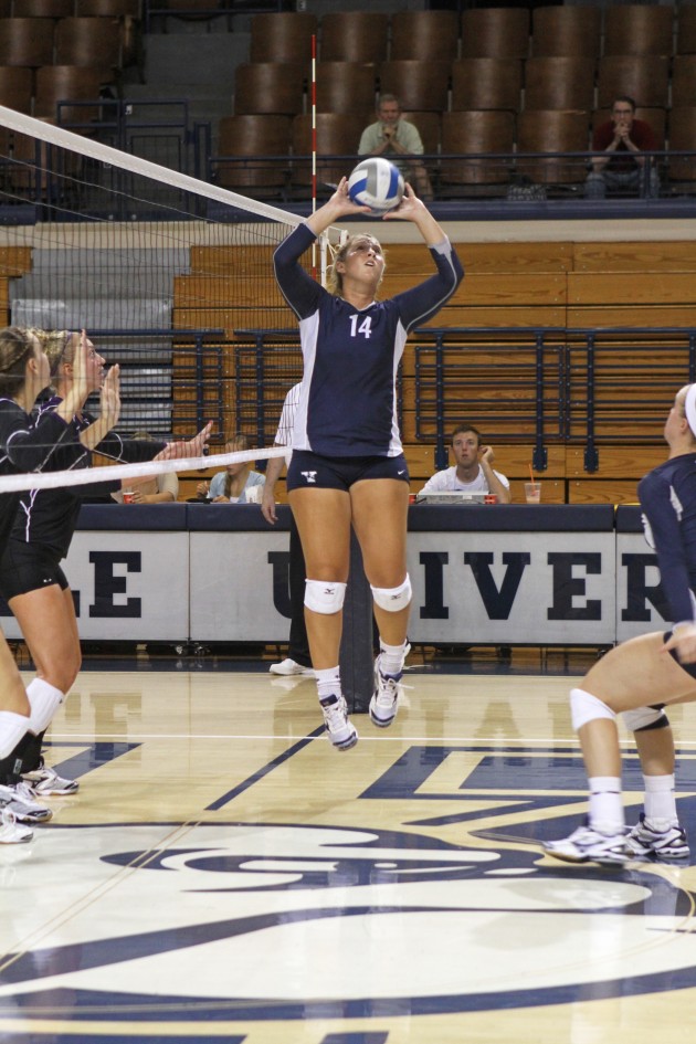 The volleyball team concluded its season last year in California against USC in the NCCA Tournament.